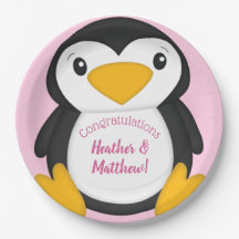 Pingüino Baby Shower Pink