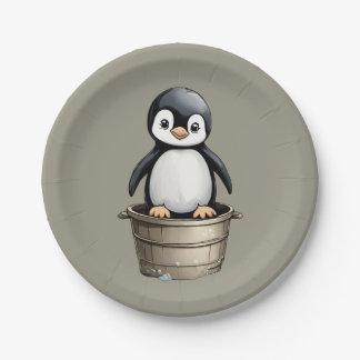 Plato De Papel Pingüino de Peppy