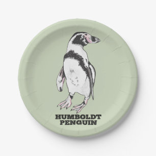 Plato De Papel Pingüino Humboldt