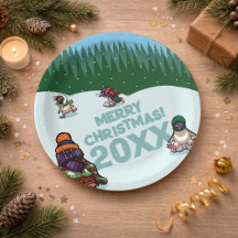 Pingüinos Adorables Añaden Feliz Navidad El Año! I