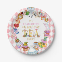 Pink Alice in Wonderland 6th Birthday  