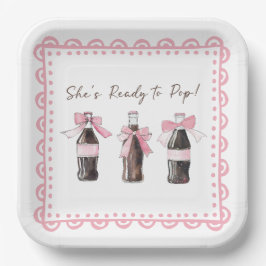 Plato De Papel Pink Baby Soda Ready to POP 