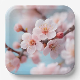 Plato De Papel Pink Blossom Magic  Paper Plate