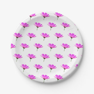 Plato De Papel Pink Daisy