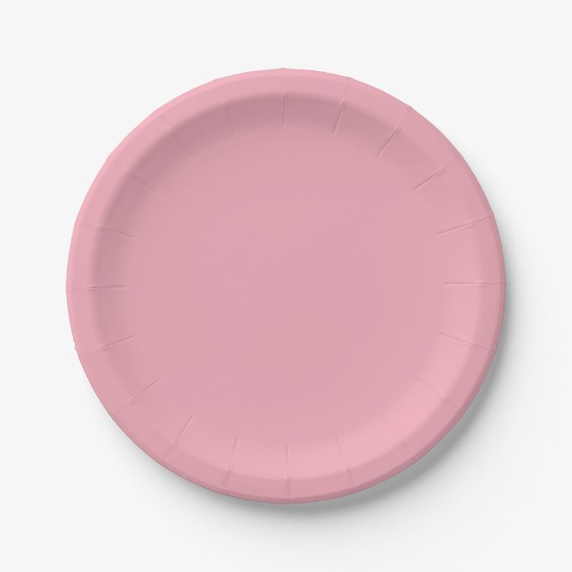 Plato De Papel PINK de bandera transversal (Anverso)