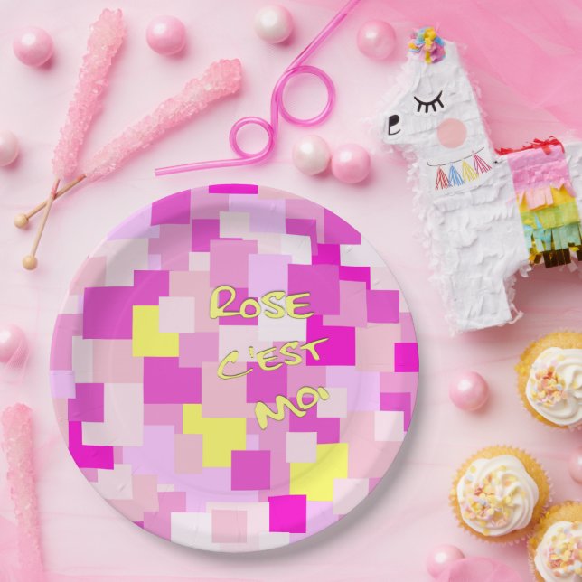 Plato De Papel Pink is Me Dinner Plate (Fiesta)