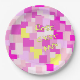 Plato De Papel Pink is Me Dinner Plate
