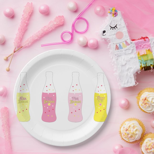 Plato De Papel Pink Lemonade (Fiesta)