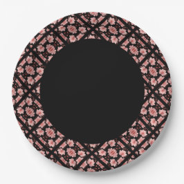 Plato De Papel Pink Lotus Classic