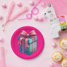 Plato De Papel Pink Present