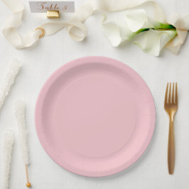 Plato De Papel Pink Tropical Pastel