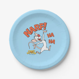 Plato De Papel Pinky y el cerebro   Pinky "Narf"