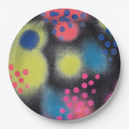 Plato De Papel Pintado de pulverización