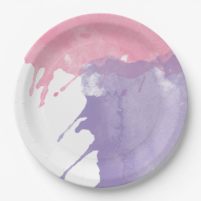 Plato De Papel Pintar placas Fiestas de bandeja (Anverso)