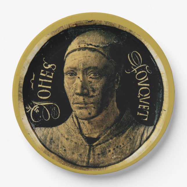 Plato De Papel Pintor francés Jean Fouquet (Anverso)