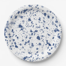 Pintura azul de la salpicadura