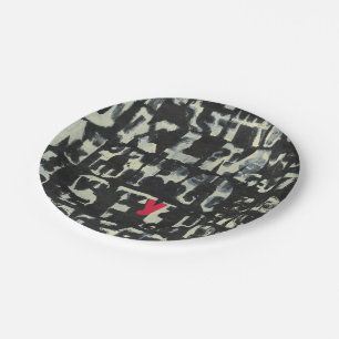 Plato De Papel Pintura de alfabeto de Norman Wyatt