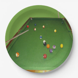 Plato De Papel Pintura De Baloncesto Con Bolas Y Cubos,