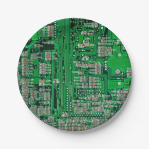Plato De Papel Pintura de placa de circuito