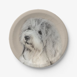 Plato De Papel Pintura Havanesa (Dorada Sable) - Arte Perro Origi