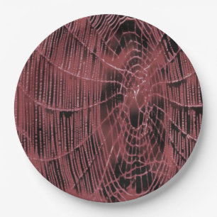 Plato De Papel Pintura Resumen De Una Magenta Red De Cobardes Ros