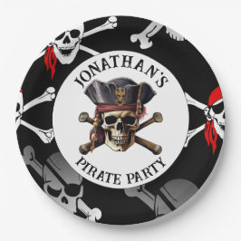 Plato De Papel PIRATE CUTE HALLAZGAS Placa de papel