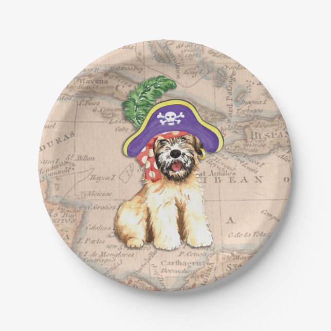 Plato De Papel Pirate Wheaten (Anverso)