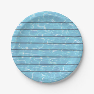 Plato De Papel Piscina De Equipo De Natación