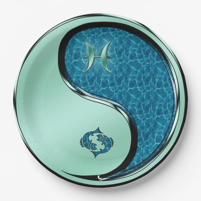 Plato De Papel Piscis el Pez (Anverso)