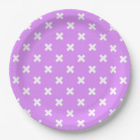 Pisos de cruz blanca sobre lilac