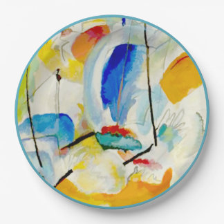 Plato De Papel PixDezines Kandinsky 1913 Batalla Naval Improv 31