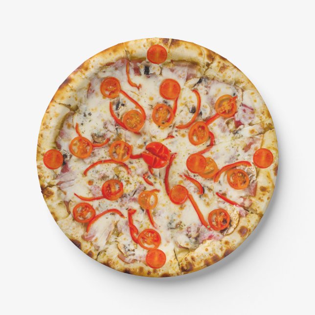 Plato De Papel Pizza (Anverso)