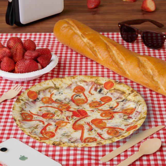 Plato De Papel Pizza (Picnic)