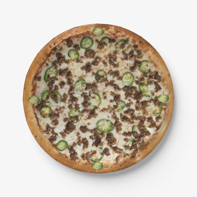 Plato De Papel Pizza (Anverso)