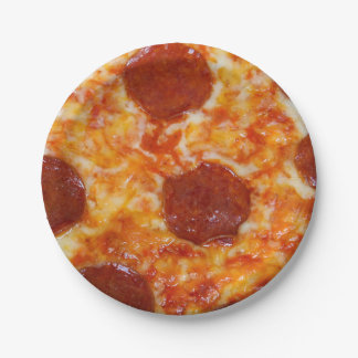 Plato De Papel Pizza de salchichones