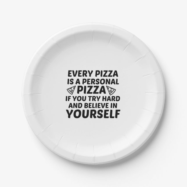 PLATO DE PAPEL PIZZA ES PERSONAL (Anverso)