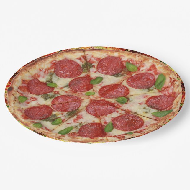 Plato De Papel Pizza Fiesta Fiesta Placa de papel (Angular)