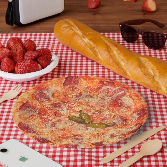 Plato De Papel Pizza Plate (Picnic)