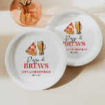 Plato De Papel Pizza y fiesta de cumpleaños de la copa de cerveza<br><div class="desc">¡Esta es una pizza y produce hojas de papel de cumpleaños con vidrio de cerveza!</div>