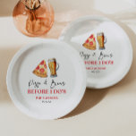 Plato De Papel Pizza y se prepara antes del ensayo de la cena<br><div class="desc">¡Esto es una pizza y se prepara antes que yo! Boda de Cervezas Ensayando Placas de Papel de Cena!</div>