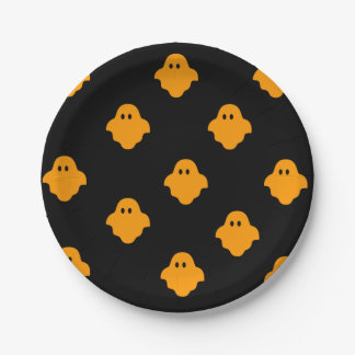 Plato De Papel Placa Boo (Naranja)