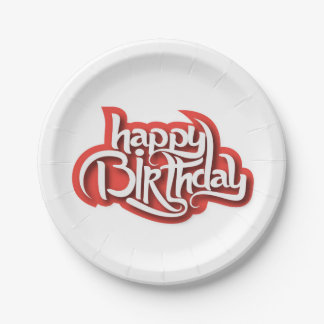Plato De Papel Placa creativa de papel de cumpleaños
