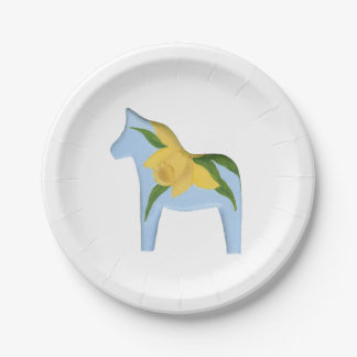 Plato De Papel Placa de caballo Daffodil