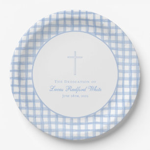 Plato De Papel Placa de celebración de la dedicación del bebé/bau