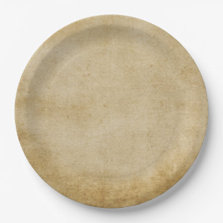 Plato De Papel Placa de cena de papel rústico