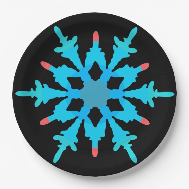 Plato De Papel Placa de cena del Festival de Navidad (Anverso)