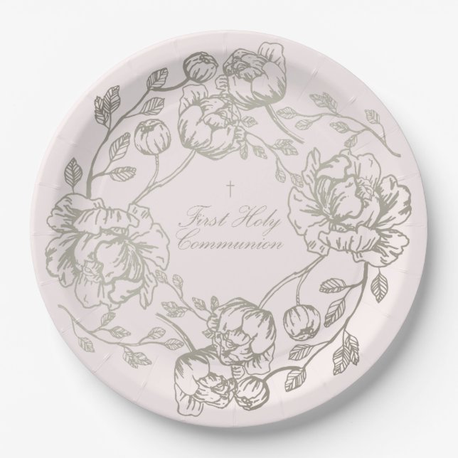 Plato De Papel Placa de comunión (Anverso)