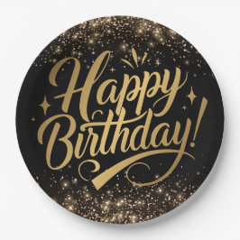 Plato De Papel Placa de cumpleaños feliz