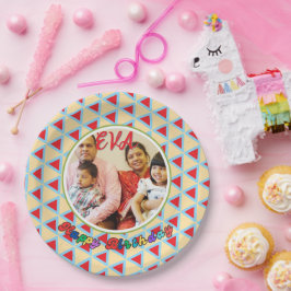 Plato De Papel Placa de cumpleaños personalizada - Día especial d