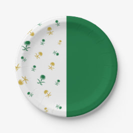 Plato De Papel Placa de diseño saudita